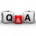Question and Answers cubes symbol