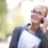 Female Real Estate Agent talking on phone