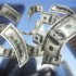Falling Money $100 Bills