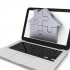 Home jigsaw on laptop screen